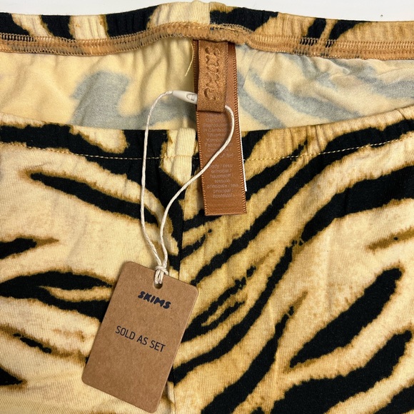 🐅 SOLD OUT SKIMS Sleep Cami Set | Bronze Tiger Print 🐯M | NWT - Picture 4 of 6